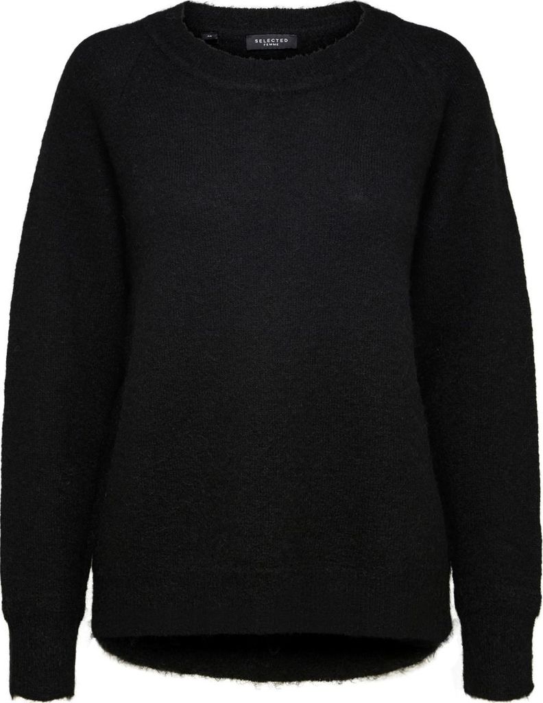 SELECTED FEMME Damen SELECTED Feinstrick Wollpullover Rundhals Strickpullover SLFLULU Größe: XL