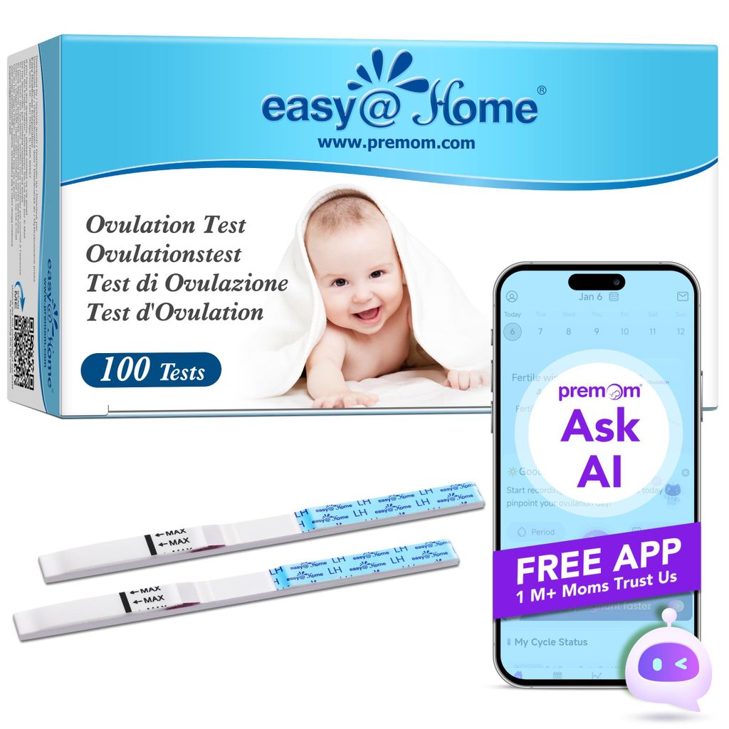 Easy@Home Ovulationstest 25 mIU/ml Kinderwunsch Schnelltest Produktbild 
