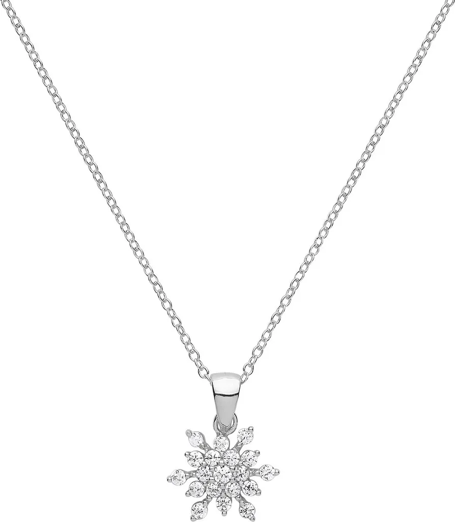Pendentif Rhodié Argent 925 Anti-Ternissement et Zirconium Scintillant