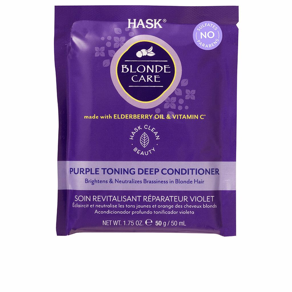 Hask Blonde Care Purple Toning Deep Conditioner 50g Image du produit 