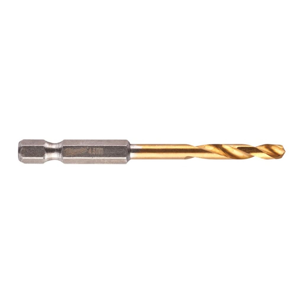 Milwaukee Metallbohrer Shockwave D.4,5mm Gesamt-L.76mm HSS-G RED HEX Titan