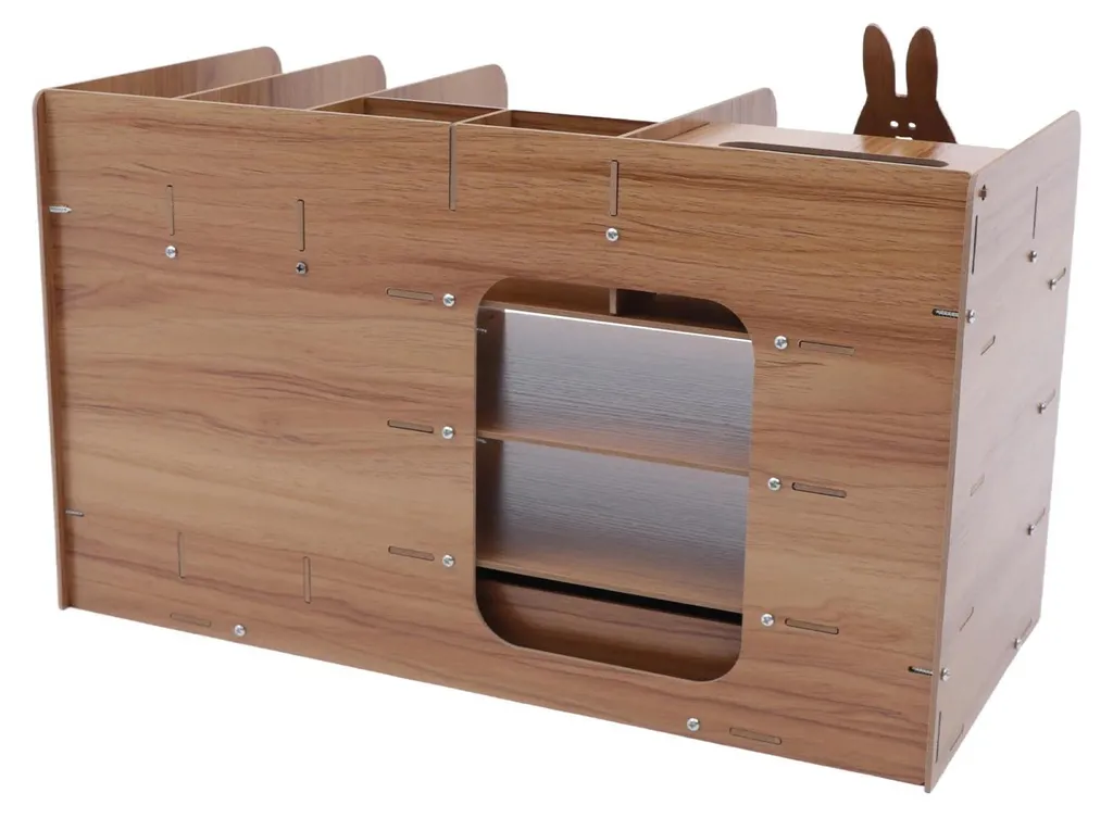 Libérez votre bureau du désordre : rangement bois A4 et support mobile - 7