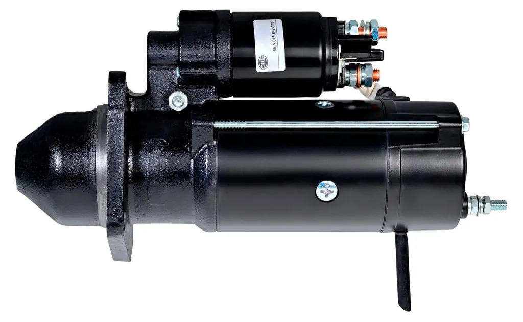 Démarreur 12V 4.2kW 11 dents HELLA pour engins JCB et machines agricoles