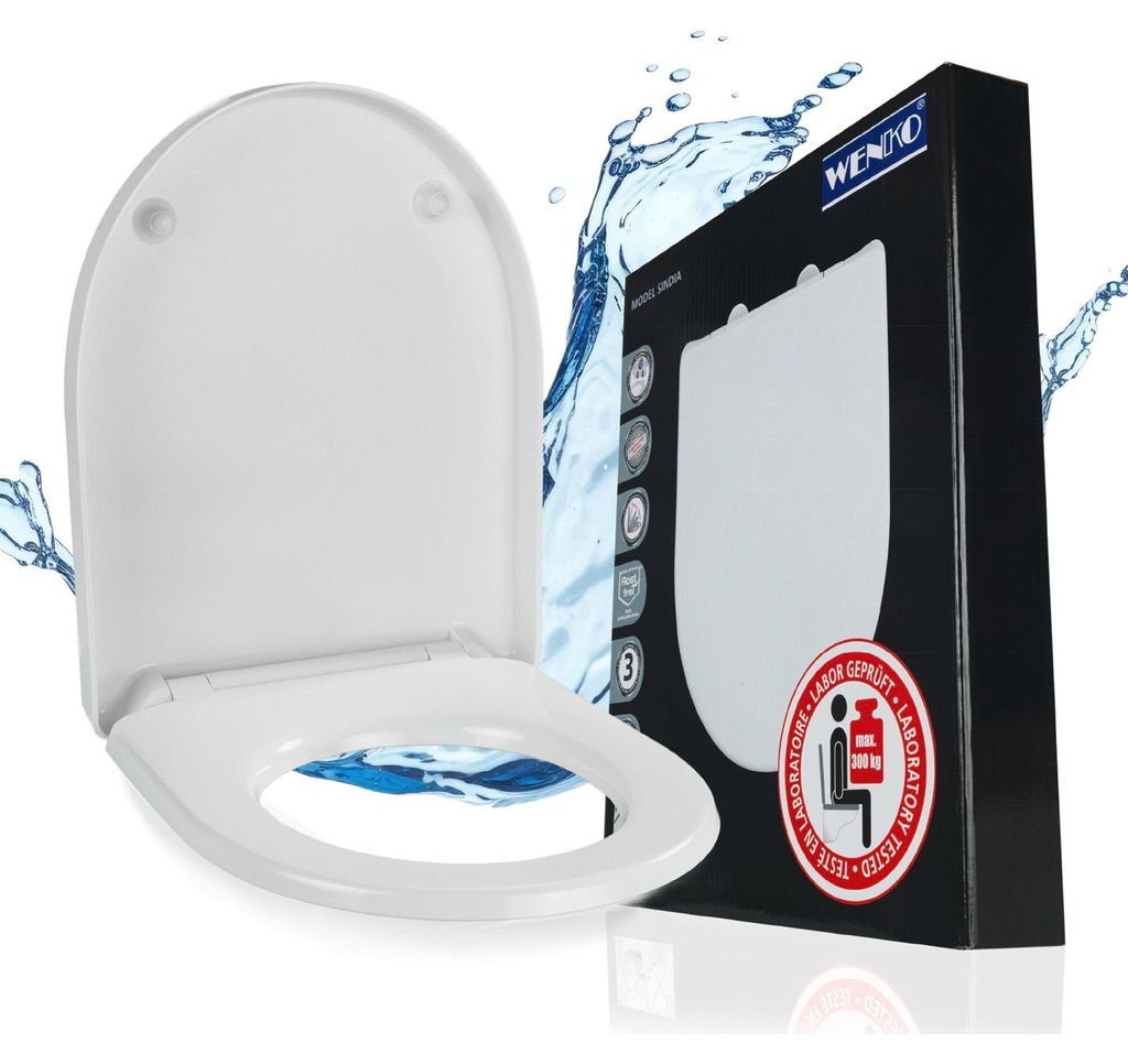 WENKO WC Sitz Absenkautomatik Klodeckel Toilettendeckel Produktbild 