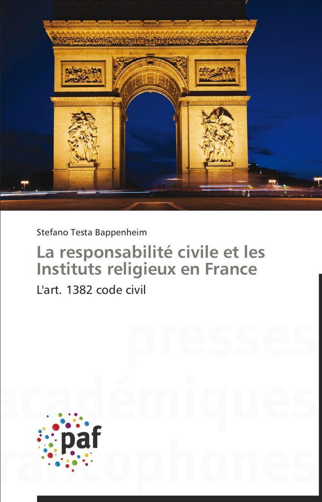 La responsabilité civile et les Instituts religieux en France