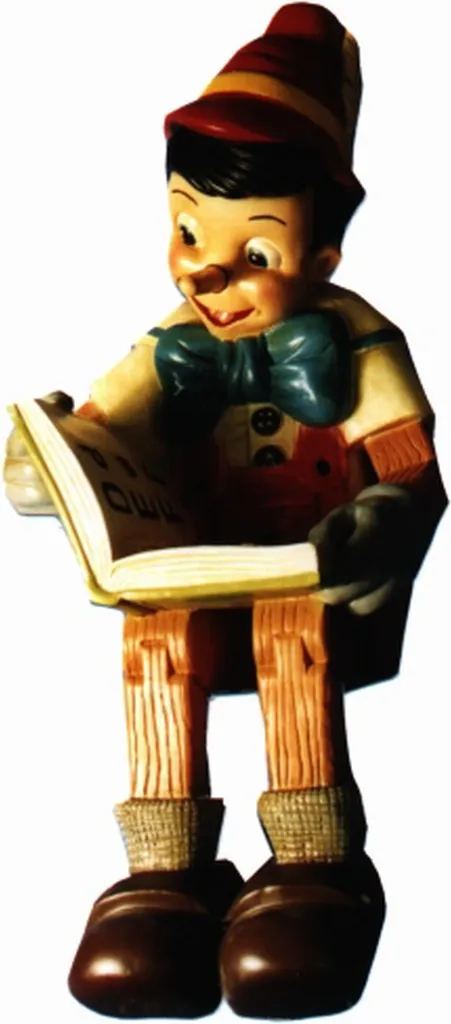 Statue de Pinocchio Design Sculpture Déco 5651 - Figurine Bois 35cm