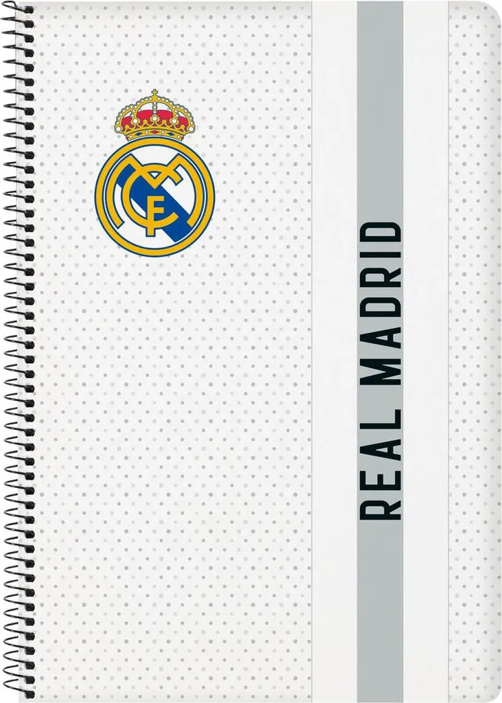 Bloc-notes Real Madrid C.F. A4 pour Bureau et Études 80 Pages Blancs