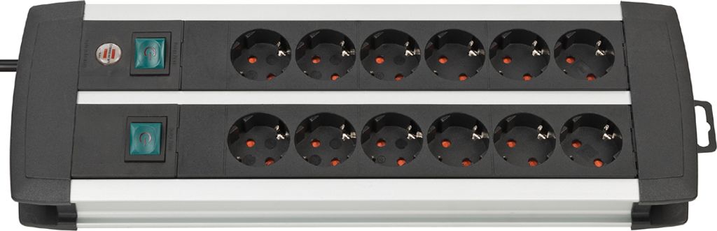 brennenstuhl Steckdosenleiste Premium-Duo-Alu-Line 12-fach, Produktbild 