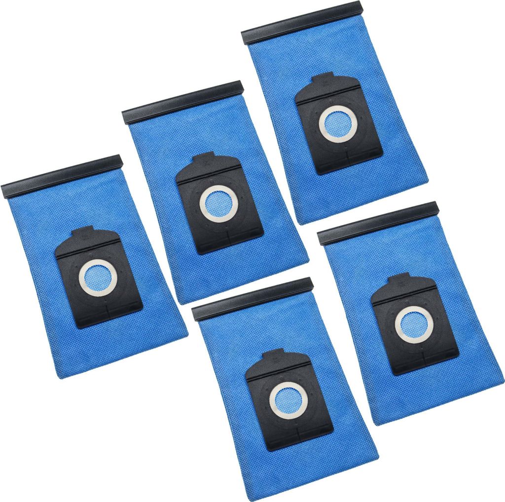 vhbw 5x Staubbeutel kompatibel mit Bosch arriva BSG 1511RU, arriva BSG 1500RU, arriva BSG 1600RU, arriva BSG1400RU Staubsauger - 27,7cm x 18cm Blau
