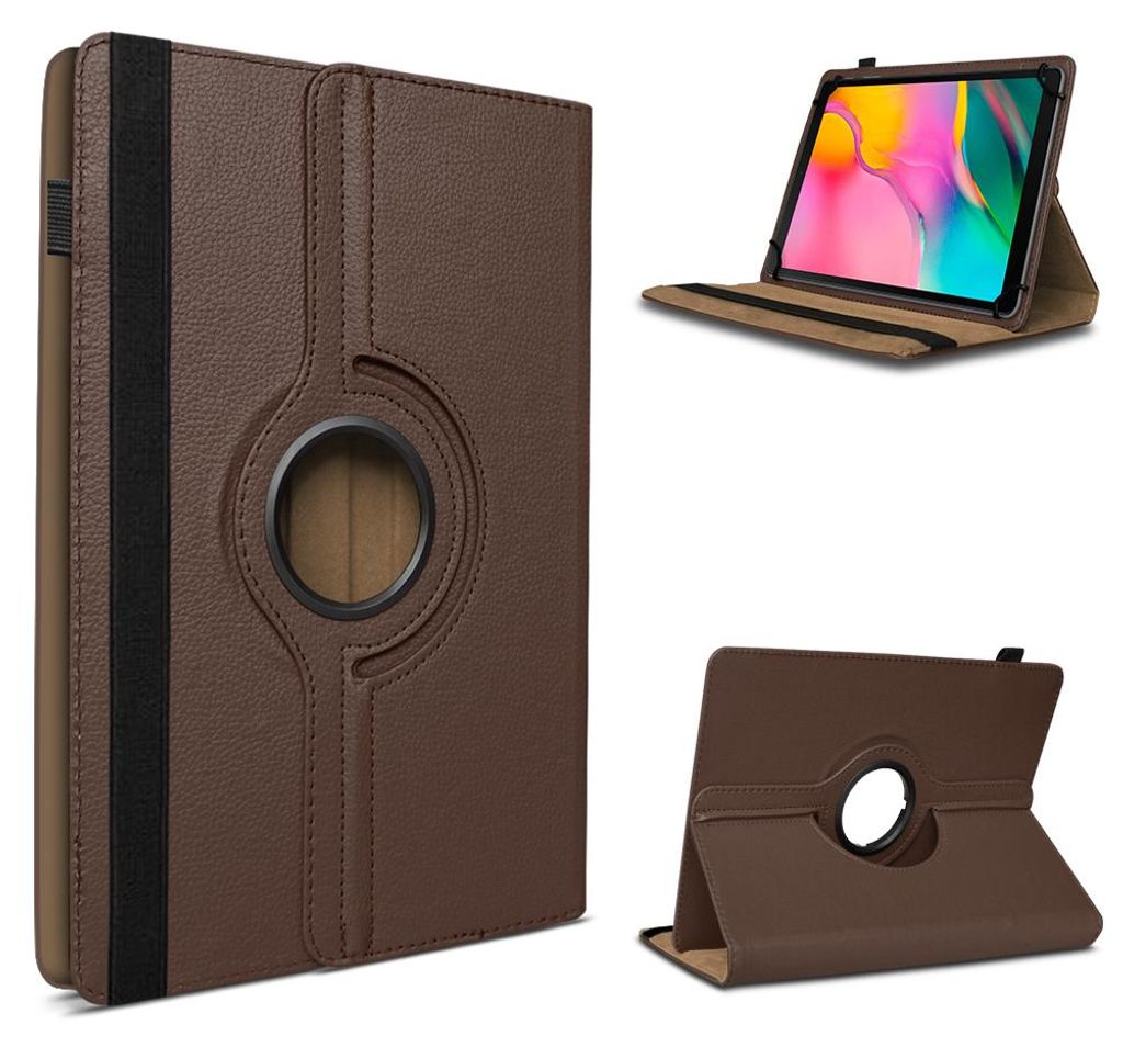 Tablet Tasche für Samsung Galaxy Tab A 10.1 2019 Hülle Schutzhülle 360° DrehbarFarben:Braun