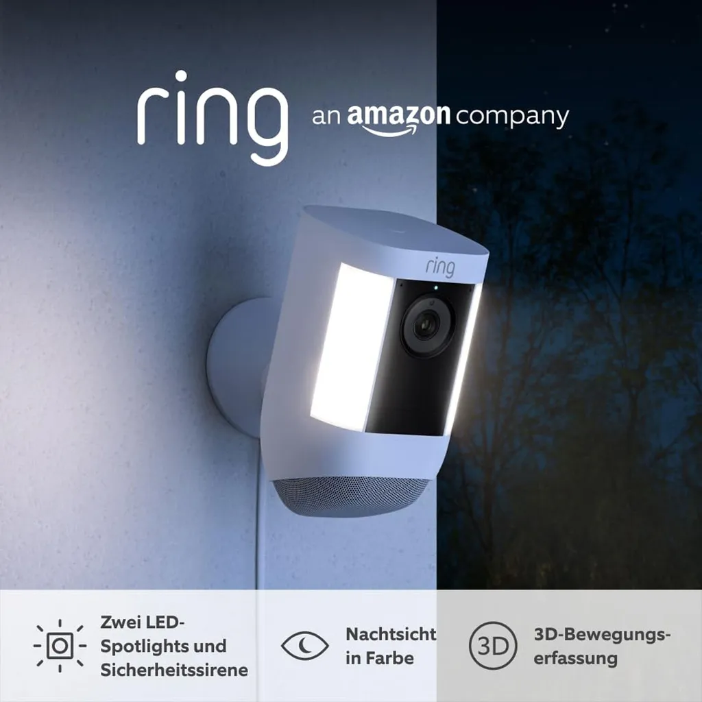 Ring Spotlight Cam Pro Plug-In Détection 3D et Vision Nocturne Couleur - 7
