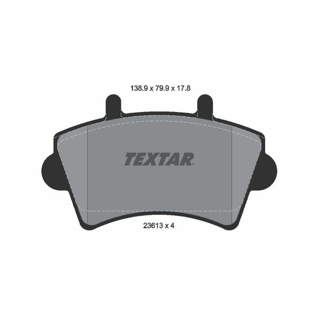 TEXTAR Bremsbeläge Satz Vorne für OPEL Movano Kastenwagen (X70) 2361301