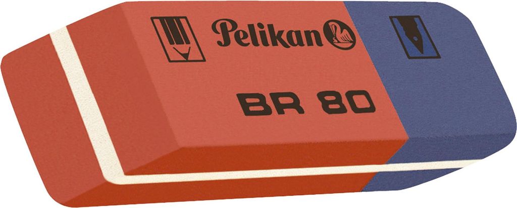 Pelikan Kautschuk Radierer BR 80 (B)41 x (T)14 x (H)8 mm