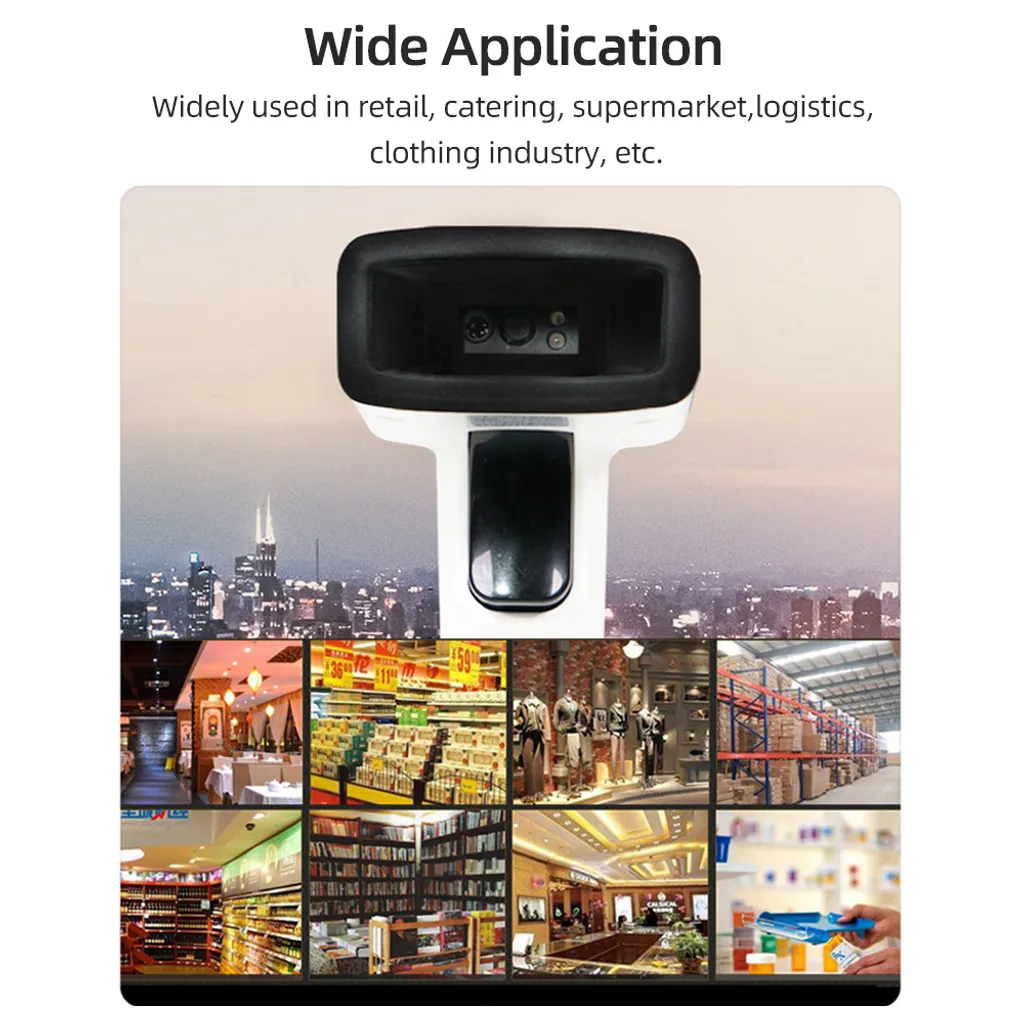 Scanner de Code-Barres Multi-Mode BT 2.4G USB avec Lecture QR Haute Vitesse - 8