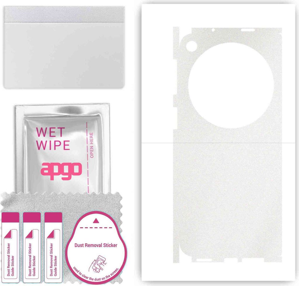 apgo Rückseite + Seiten Schutzfolie, Skin, kompatibel mit Oppo Find N3, Hinten Displayschutzfolie aus Vinylfolie, kratzfest, einfache Montage - Ma...
