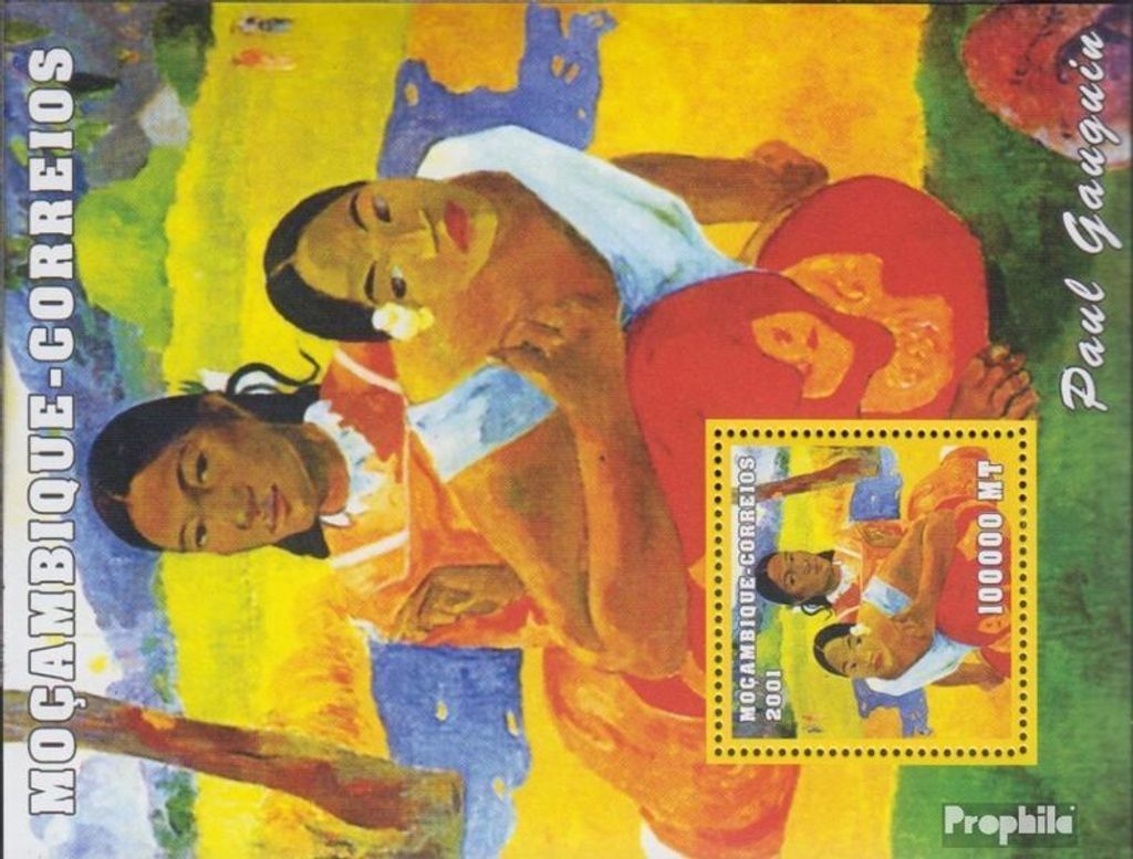 Briefmarken Mosambik 2001 Mi Block112 postfrisch Kunstwerke