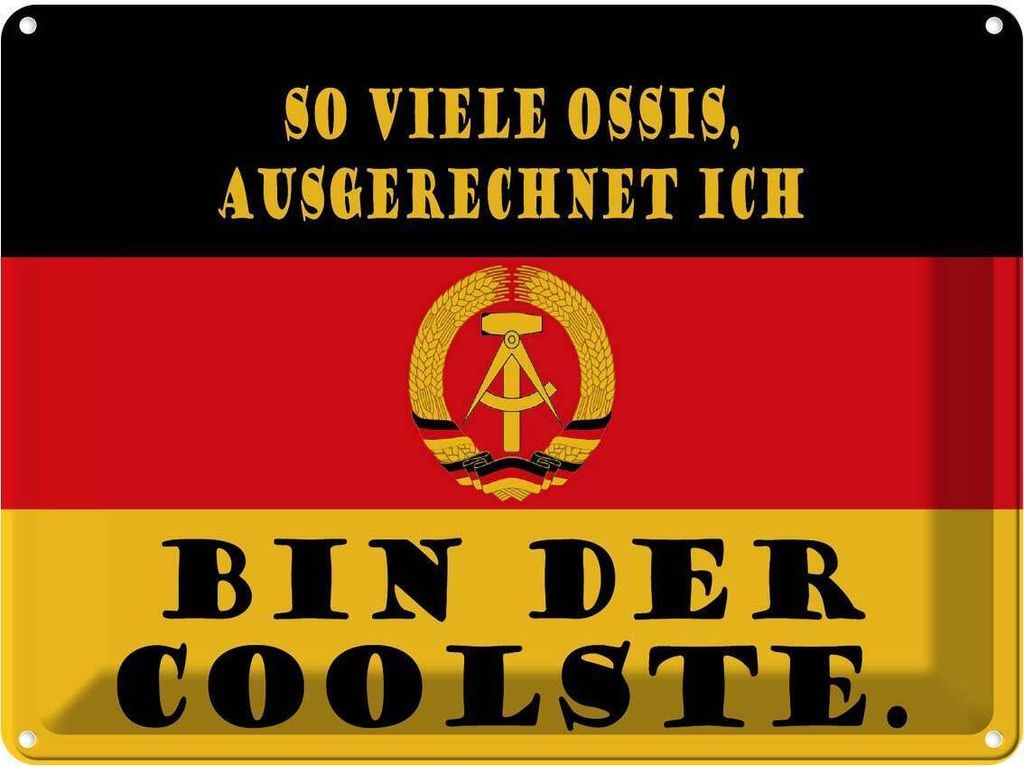 vianmo Blechschild 30x40 cm so viele Ossis bin der coolste Produktbild 