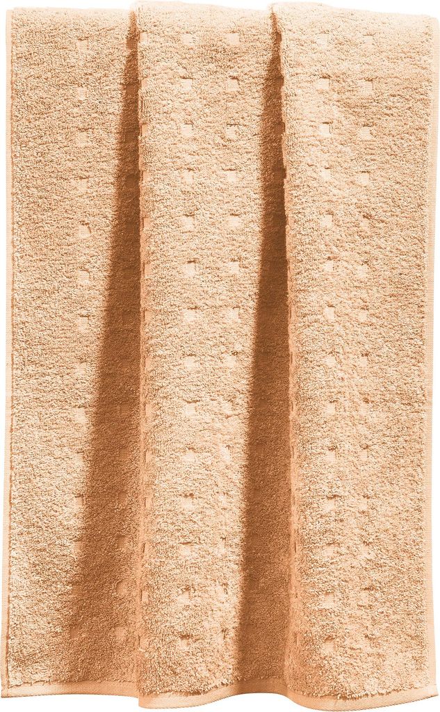 Möve Duschtuch Quadretti" sand-apricot 67x140 cm"