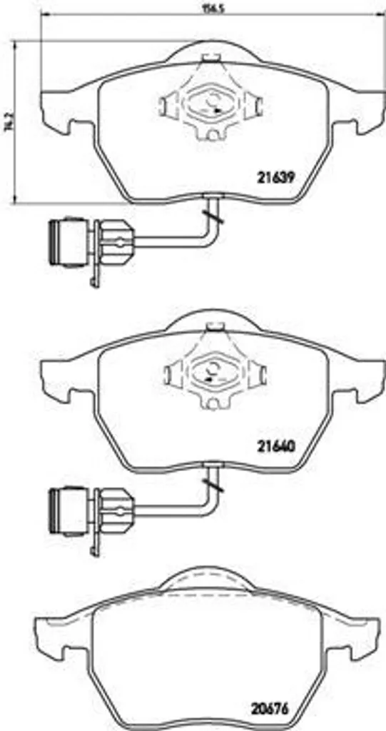 Plaquettes de frein Brembo P 85 040 kit de freinage pour Audi A8 4D