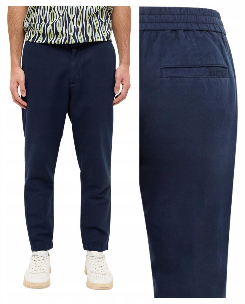 Mustang | Milano Leinen-Jogginghose für Herren, marineblau, Blazer-Jeans, Größe W31 L32