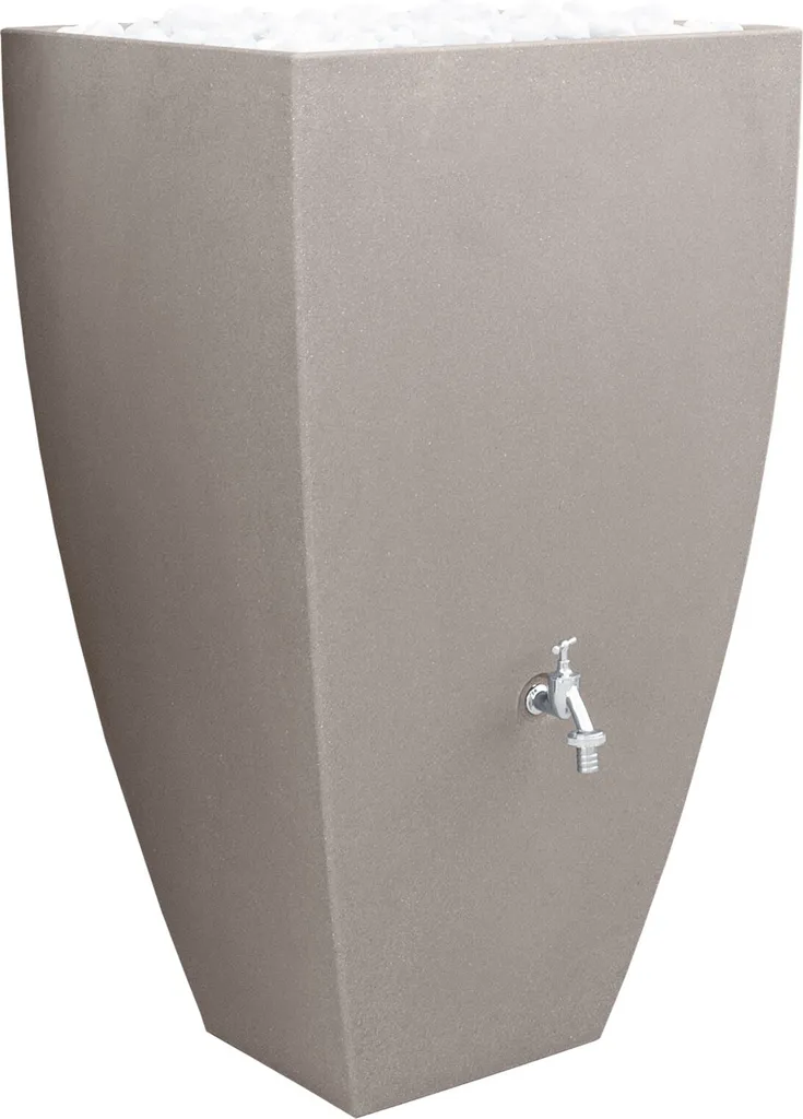 Récupérateur d'eau de pluie 200L MODENA taupe, cuve aérienne de jardin