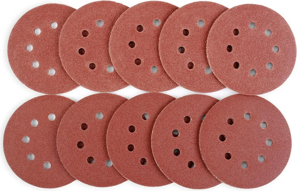Lot de Papier de Verre Circulaire 125mm - 100 Disques pour Ponceuse