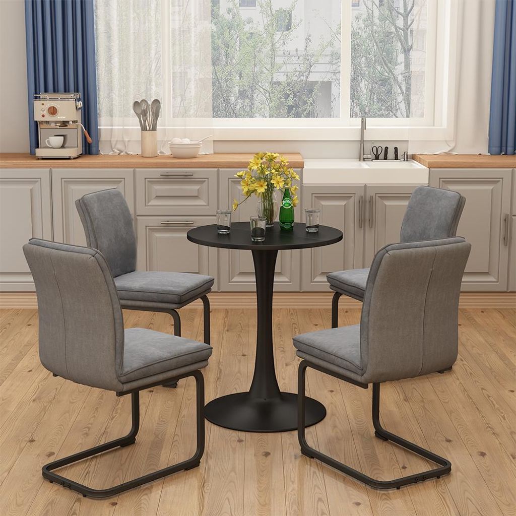 Vicco Esstisch Carl, 60 x 60 cm, Schwarz