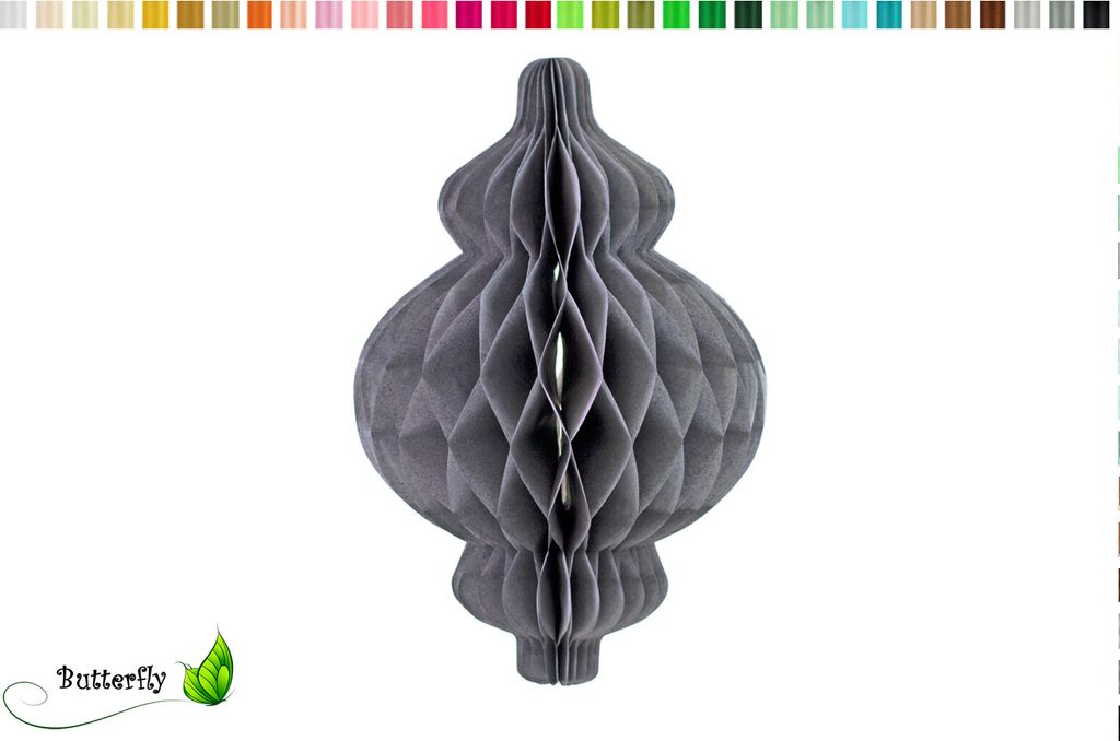 1 Wabenfigur Laterne 17x25cm, Farbauswahl:hell silber / Produktbild 
