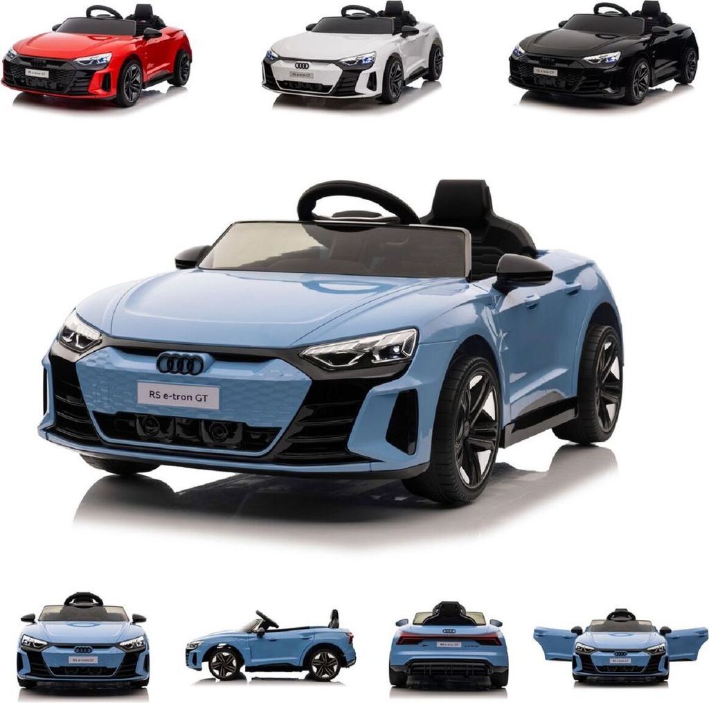 Moni Kinder Elektroauto Audi RS E-Tron GT 6888 Fernbedienung EVA-Räder, Mp3, USB blau
