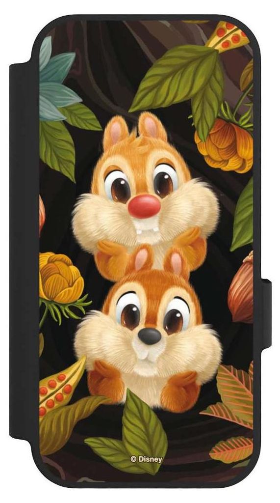 NIVOCASE Klapphülle für Google Pixel 10 Pro Handyhülle aus Kunst Leder NIVOflip schwarz Disney Offizielles Lizenzprodukt Chip und Chap