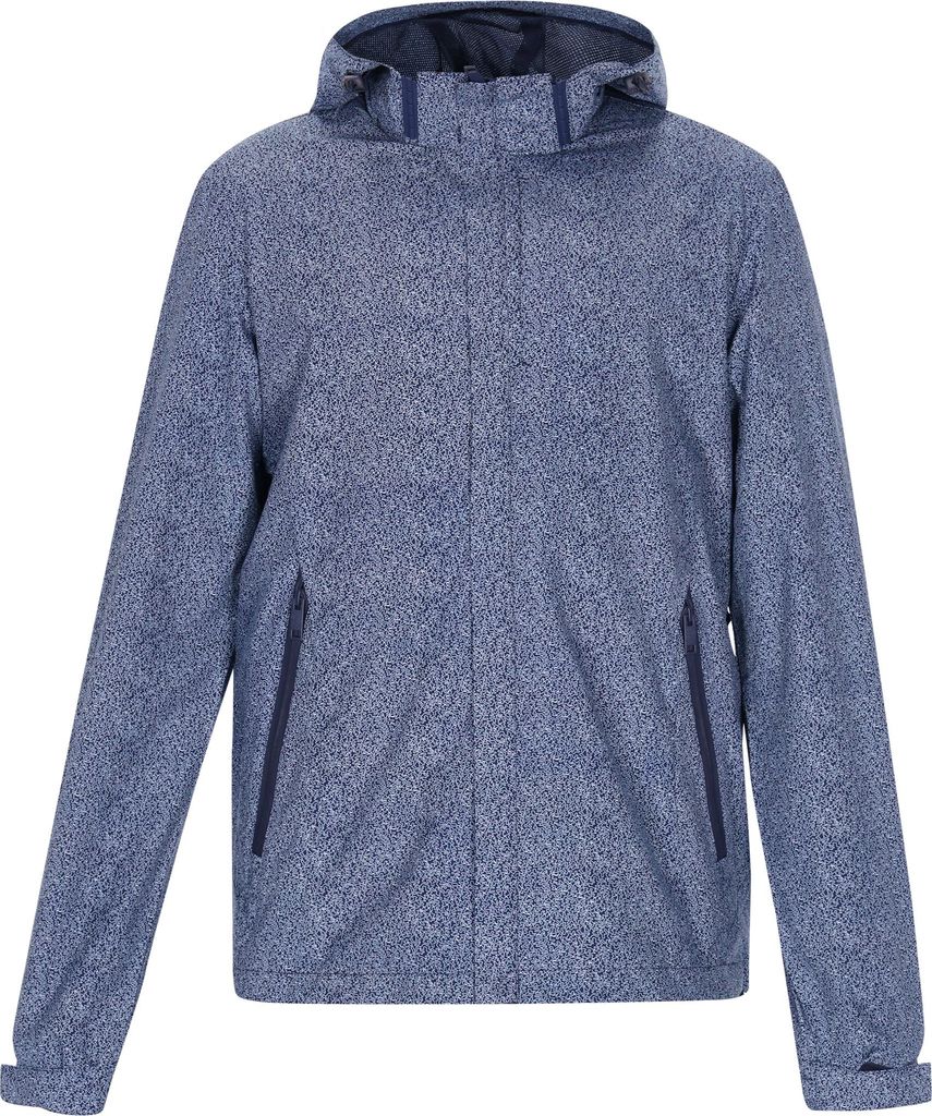Leichte bis mittelschwere Herren Jacke in Blau, Größe M, mit Kapuze und durchgehendem Reißverschluss