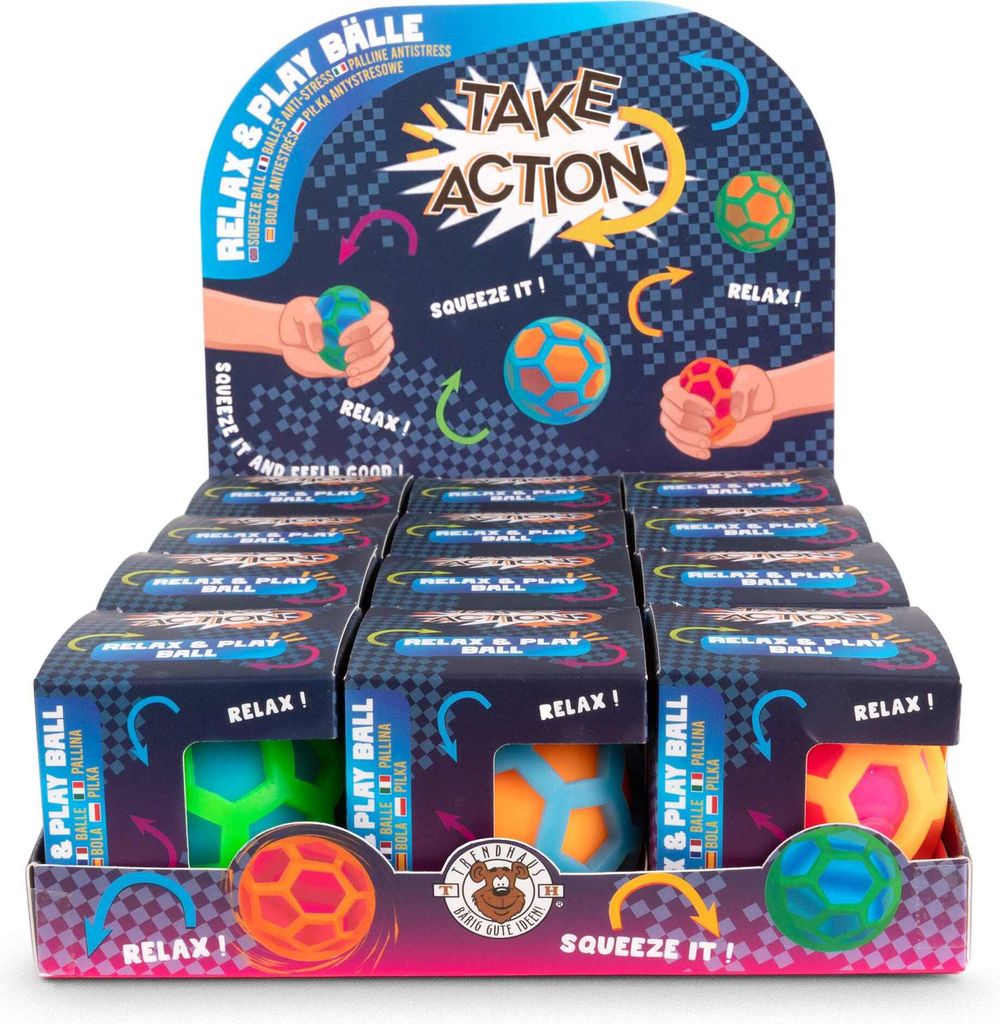Trendhaus- Palline TAKE ACTION Relax & Play, assortite in 3 Immagine del prodotto 