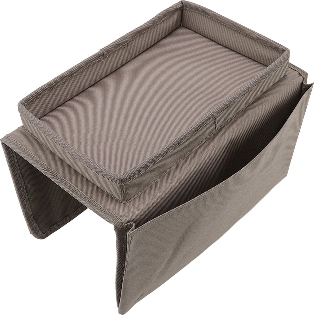 Faltbares Sofa Tablett, Armlehnen Aufbewahrung, 600D Oxford Stoff, Seitentaschen für Couch & Kaffee