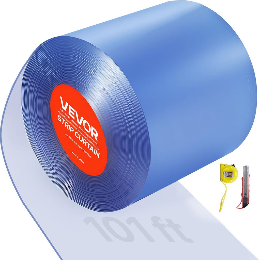 VEVOR PVC pásová clona, délka 30,8 m x šířka 0,3 m, Obrázek produktu 
