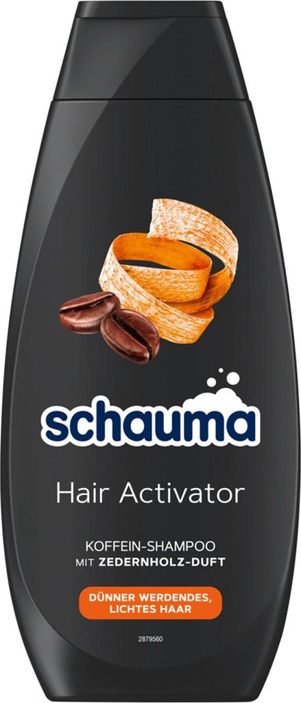 Schauma Men Shampoo HAIR ACTIVATOR 400ml Koffein Zedernholz lichtes dünnes Haar