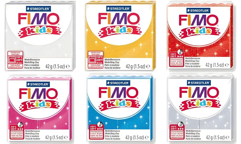 Staedtler Mod.masse Fimo kids glitter silber
