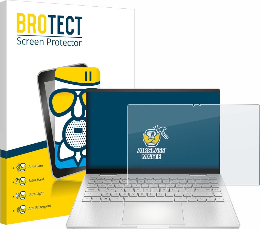 BROTECT Entspiegelungs Schutzglas für HP Pavilion x360 2-in-1 (14-ekX) Schutzfolie Panzer Folie Glas Display Schutz matt