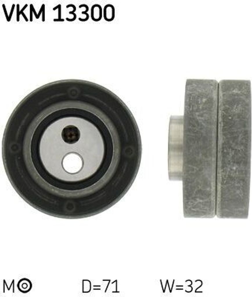 SKF VKM 13300 Spannrolle, Zahnriemen OE 081820 kompatibel mit Jumper, XM, 605, Boxer