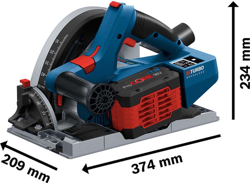 Bosch Akku-Tauchsäge BITURBO GKT 18V-52 GC Produktbild 4