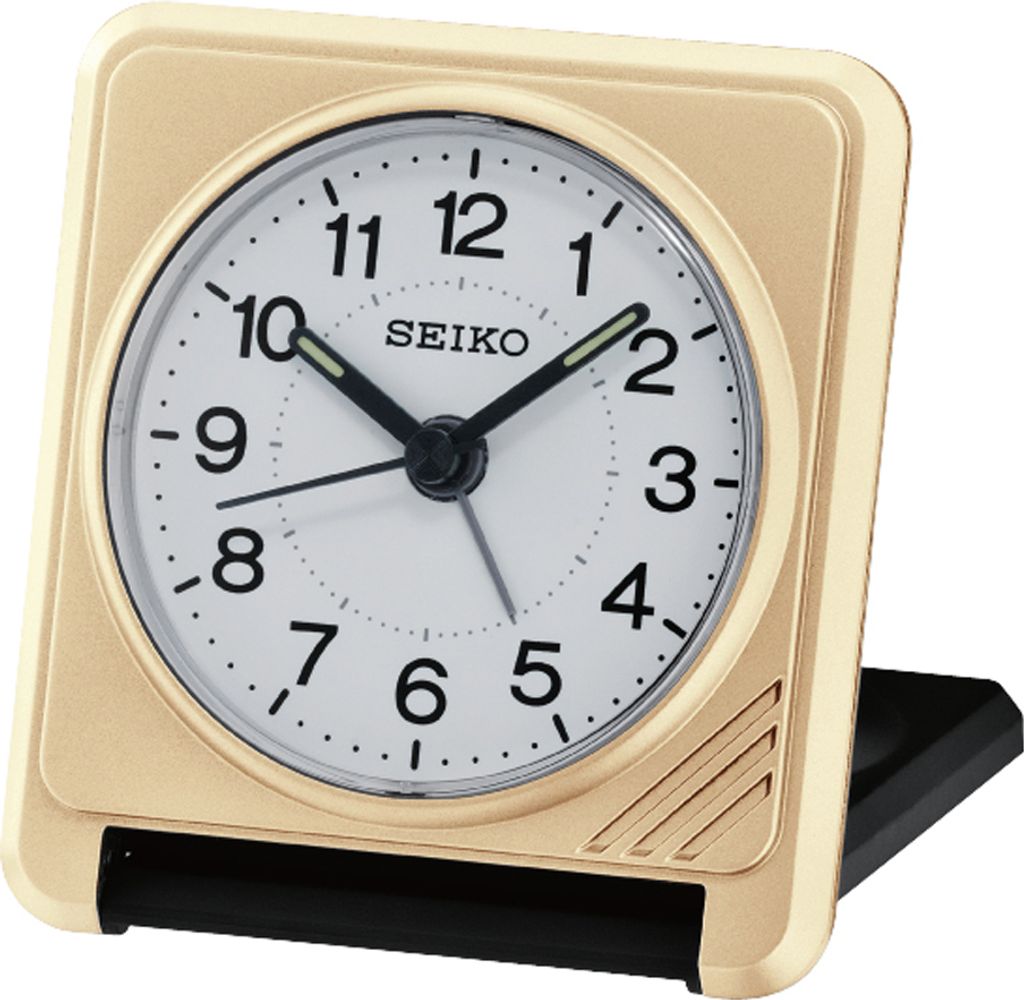 Seiko QHT015G Reise-Wecker Goldfarben