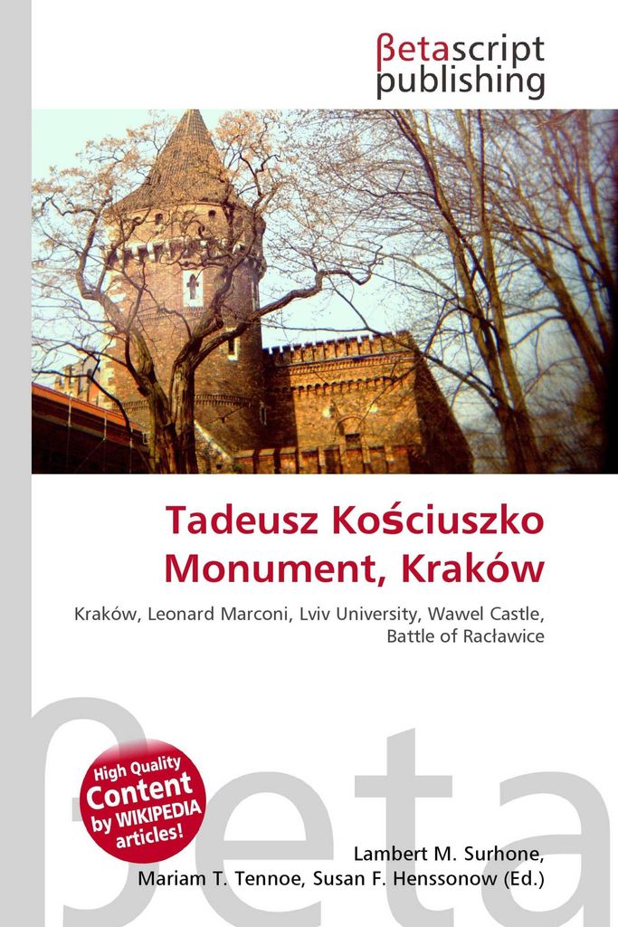 Tadeusz Ko¿ciuszko Monument, Kraków