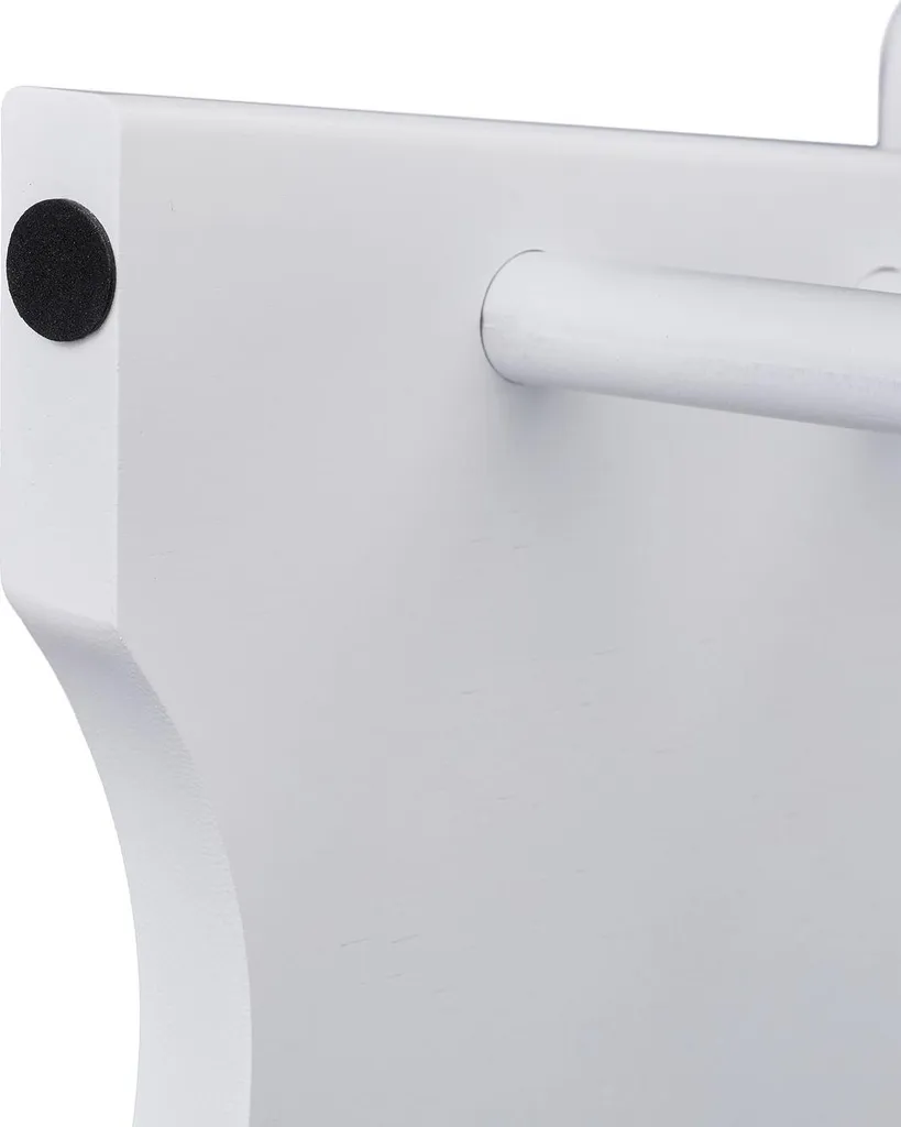 Petit repose-pieds blanc en bambou - Mobilier durable et polyvalent - 6