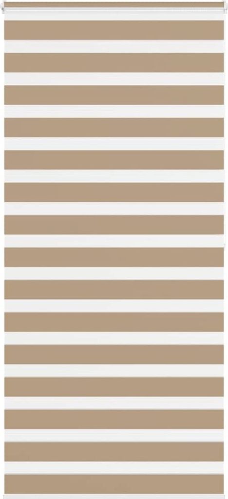 Doppelrollo Sandbraun 110x200 cm Stoffbreite 105,9 cm Polyester