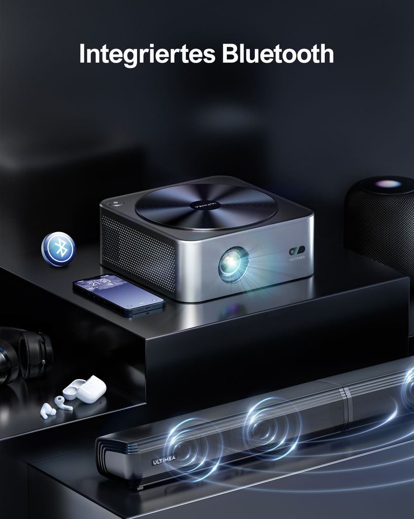 ULTIMEA 1080P Beamer Aktualisierte Version mit Produktbild 3