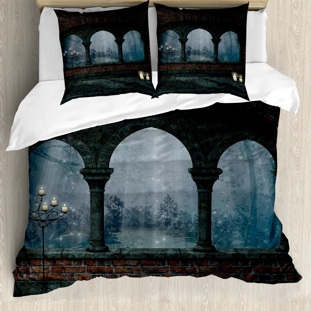 Set Letto ABAKUHAUS 200x200 Castello Notturno Microfibra Soft