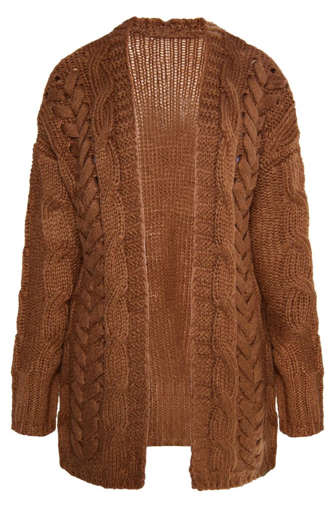 AODA damen strickjacke - braun, M/L