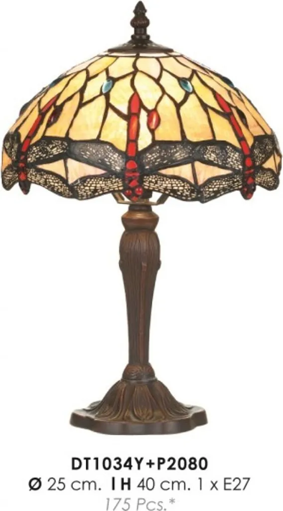Lampe Tiffany pour Ambiance Chaleureuse - Luminaire de Salon Multicolore