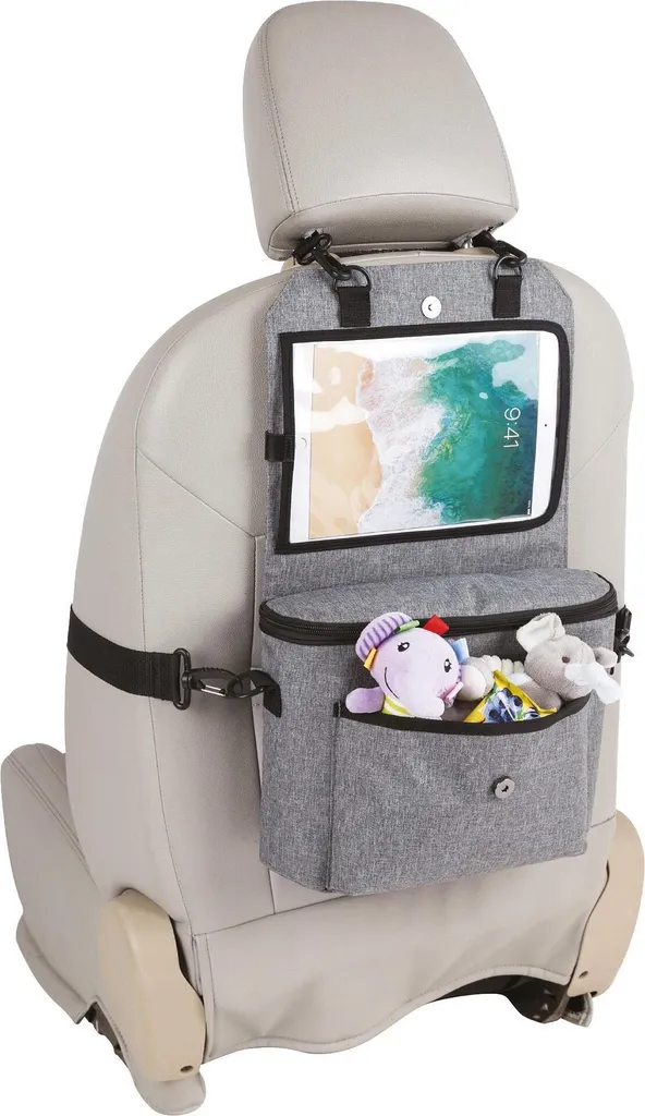 Freeon iPad Organizer 3 en 1 pour siège arrière de voiture en noir