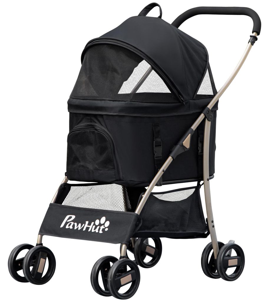 PawHut hondenwagen, 2-in-1 hondenbuggy, inklapbare Productafbeelding 