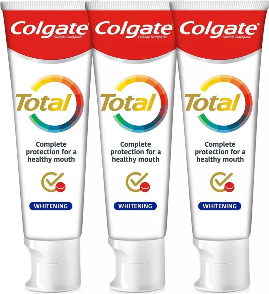 Soin Dentaire Total Whitening Trio 3 x 75 ml : Triple action blancheur